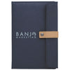 BIC Navy Two-Tone Journal with Leather Closure