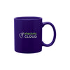 ETS Royal Blue C-Handle Ceramic Mug 11 oz