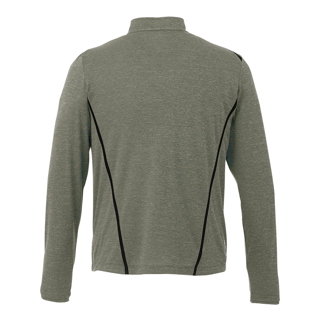 Elevate Men's Loden Heather/Black Dege Eco Knit Half Zip