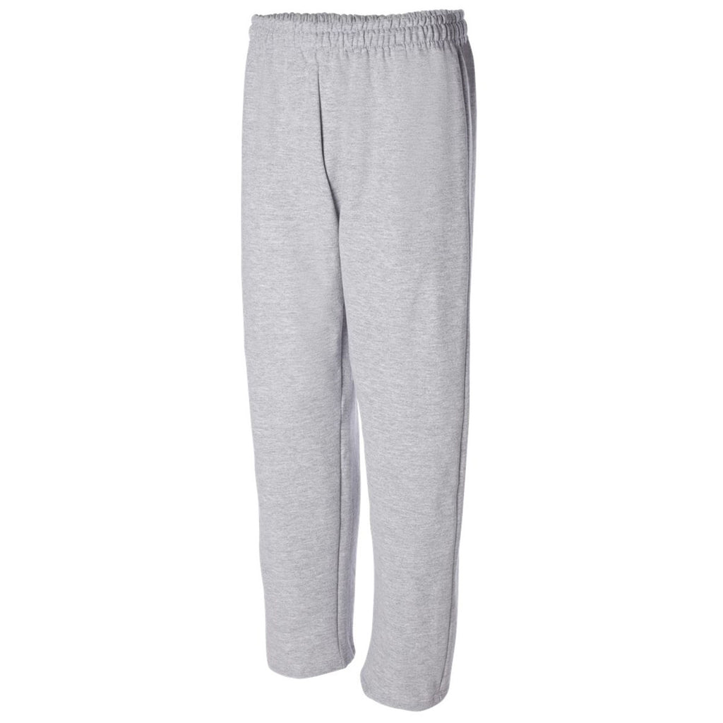 Gildan Unisex Sport Grey Heavy Blend Open-Bottom Sweatpants