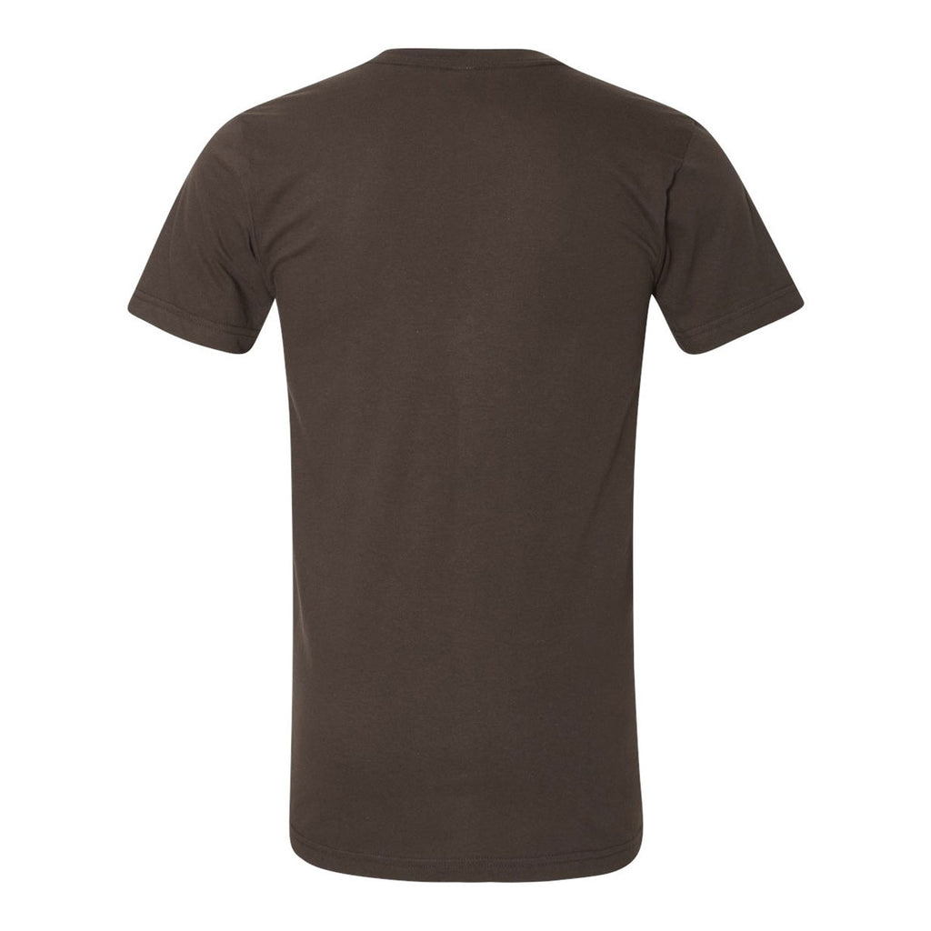 American Apparel Unisex Brown Fine Jersey Short Sleeve T-Shirt