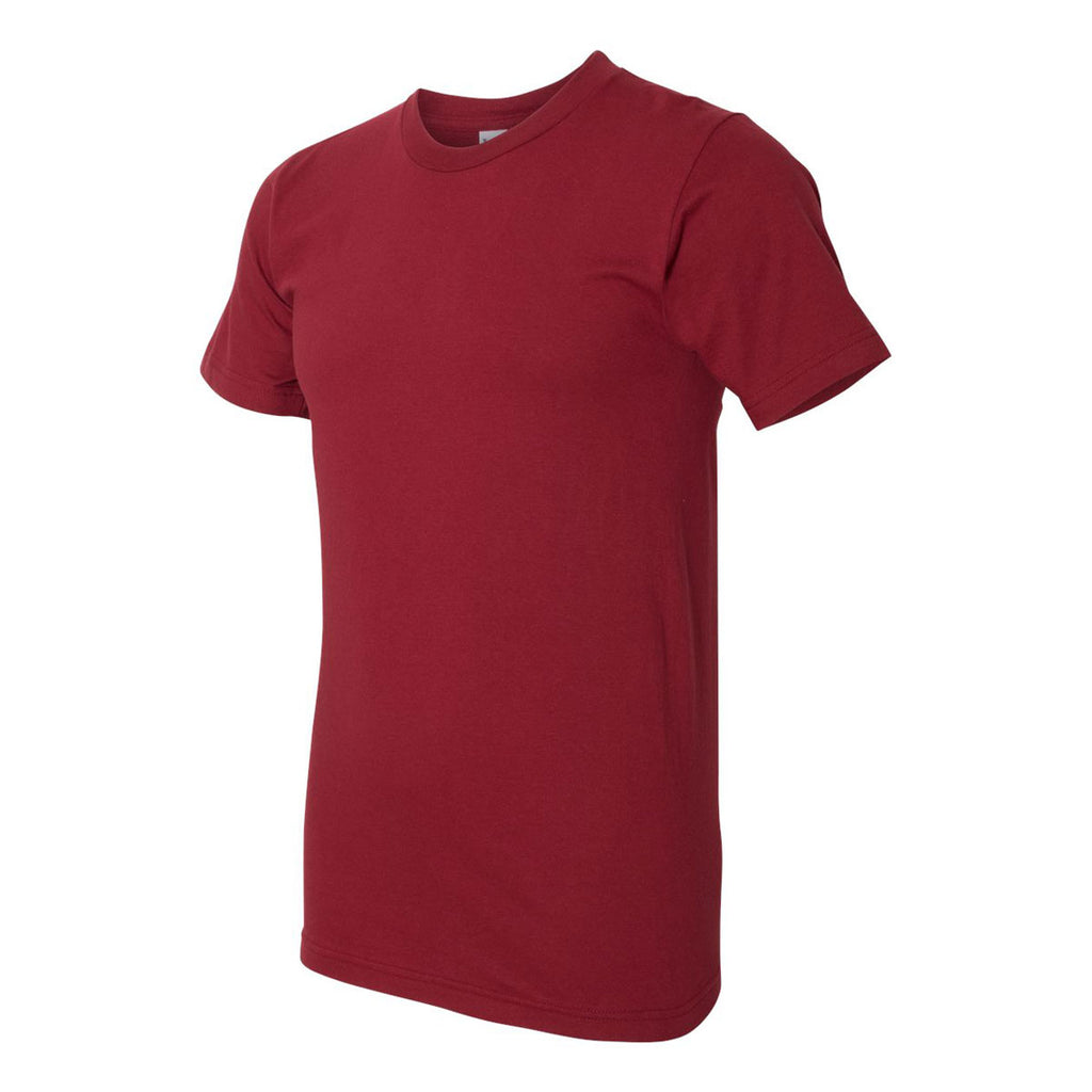 American Apparel Unisex Cranberry Fine Jersey Short Sleeve T-Shirt