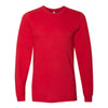 American Apparel Unisex Red Fine Jersey Long Sleeve T-Shirt