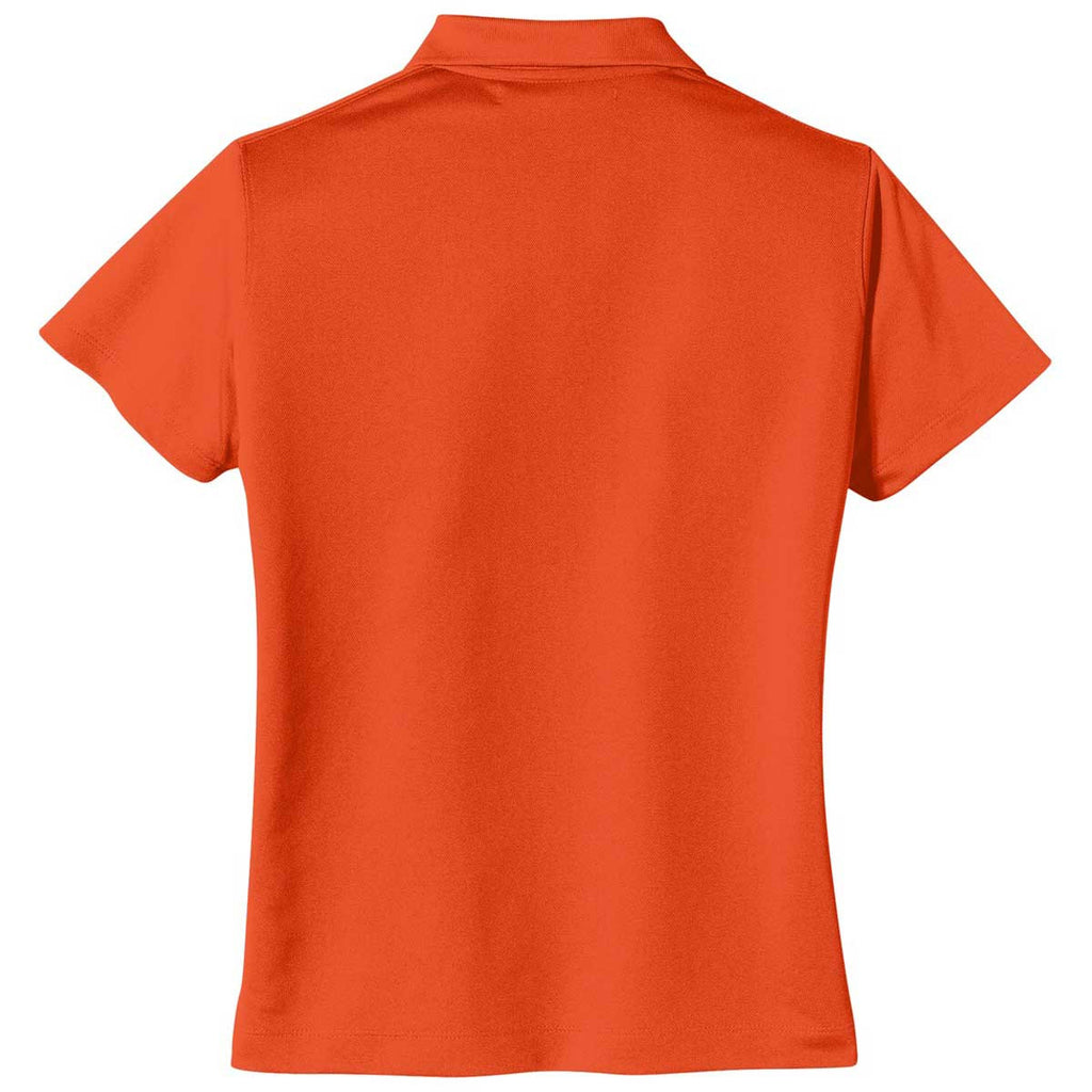 Nike Women's Orange Tech Basic Dri-FIT S/S Polo