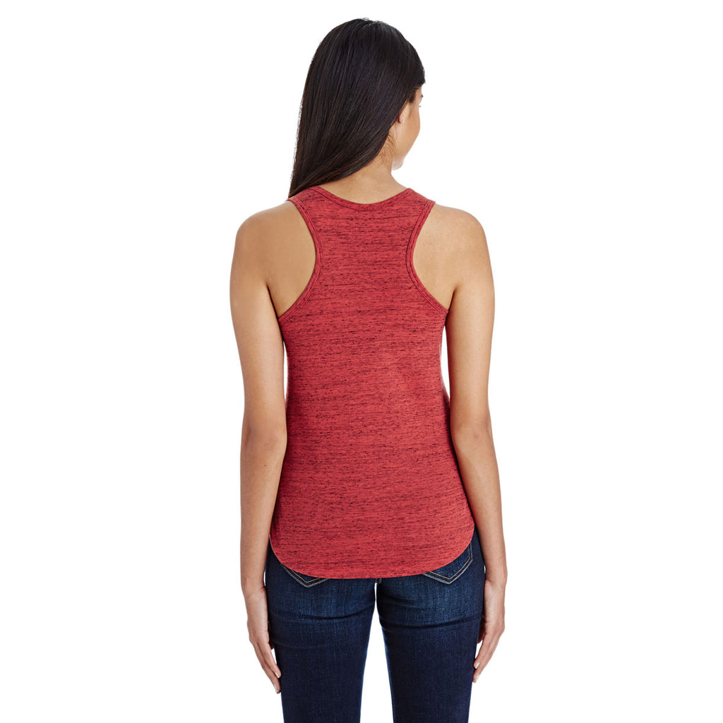 Threadfast Women's Red Blizzard Jersey Racer Tank