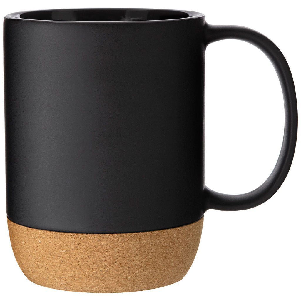 ETS Black 13 oz Beck Cork Base Mug