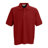 Vantage Men's Crimson Soft-Blend Double-Tuck Pique Polo