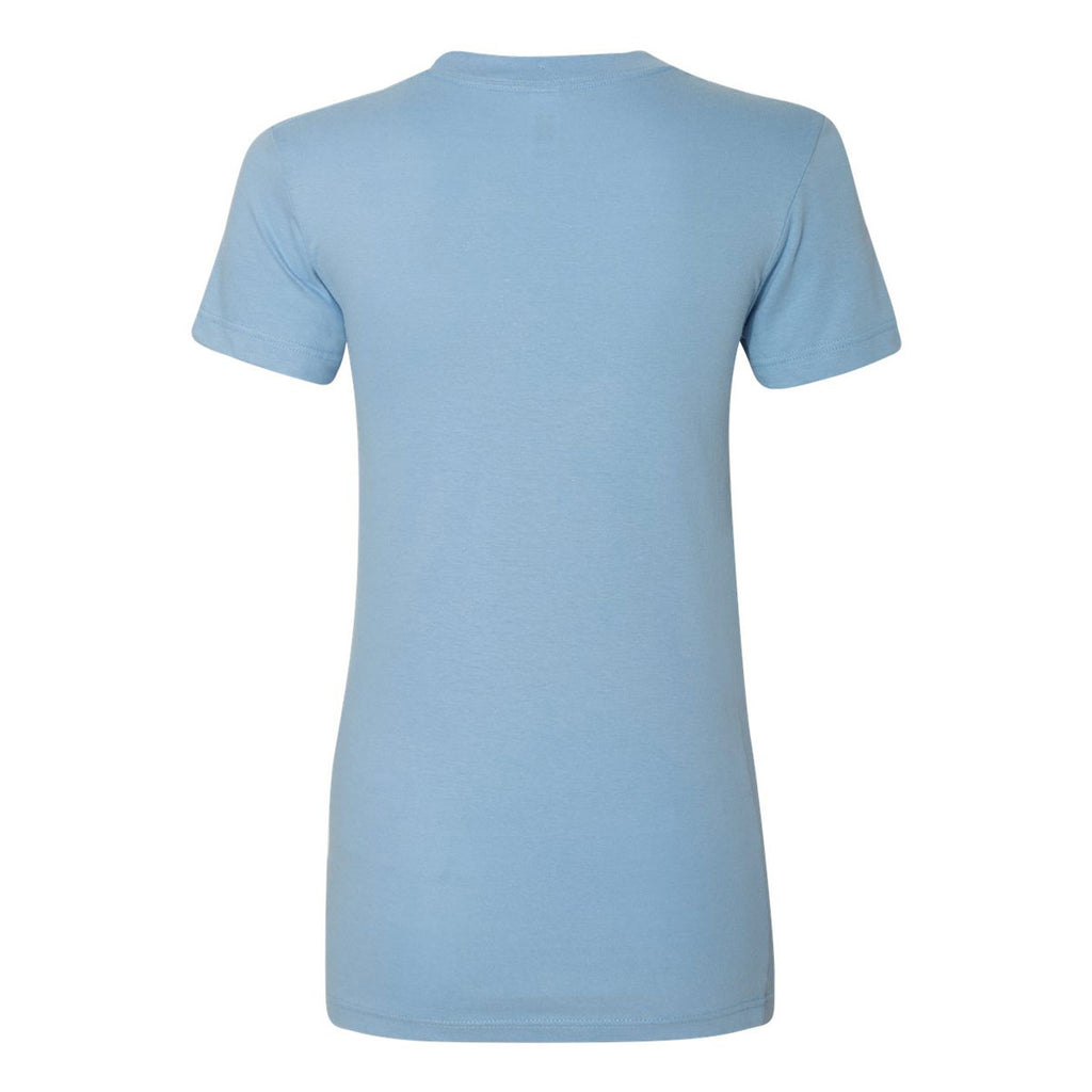 American Apparel Women's Baby Blue Fine Jersey Short Sleeve T-Shirt