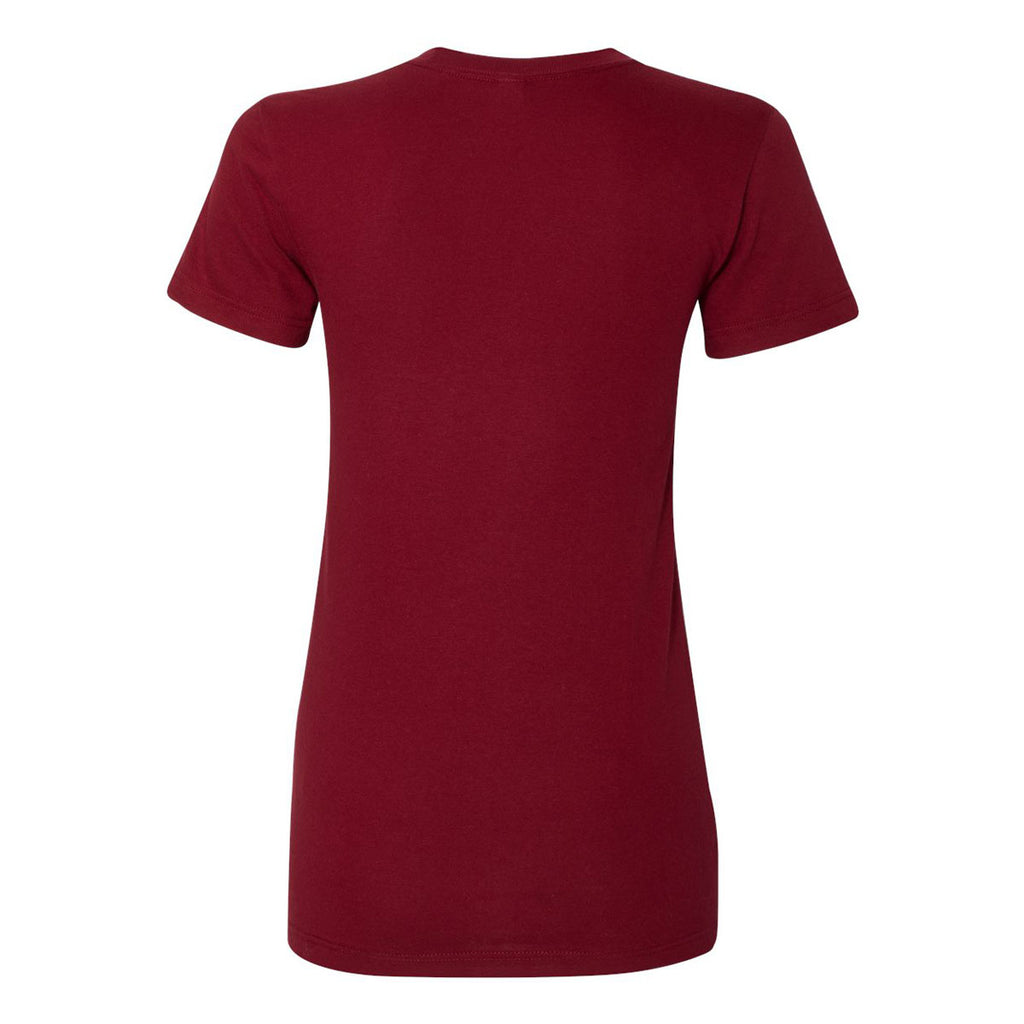 American Apparel Women's Cranberry Fine Jersey Short Sleeve T-Shirt