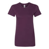 American Apparel Women's Eggplant Fine Jersey Short Sleeve T-Shirt