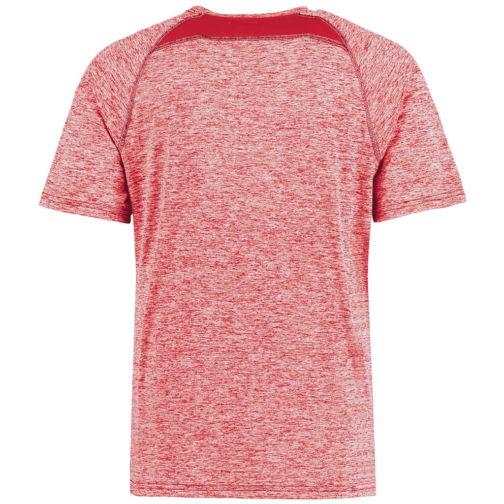 Holloway Men's Scarlet Heather Electrify Coolcore Tee