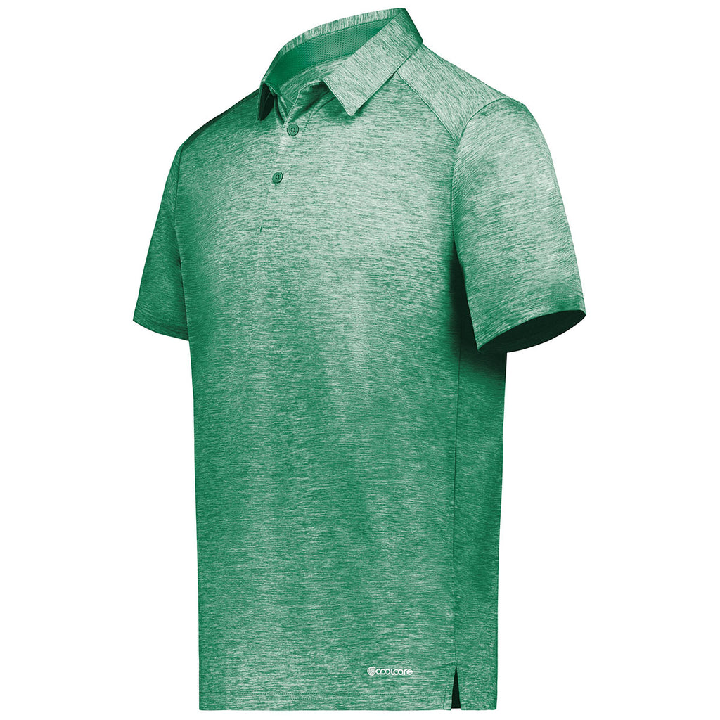 Holloway Men's Kelly Heather Electrify Coolcore Polo