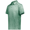 Holloway Men's Dark Green Heather Electrify Coolcore Polo