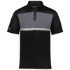 Holloway Men's Black/Carbon Prism Bold Polo