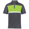 Holloway Men's Carbon/Lime Prism Bold Polo