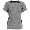 Holloway Women's Black Heather Electrify Coolcore Tee