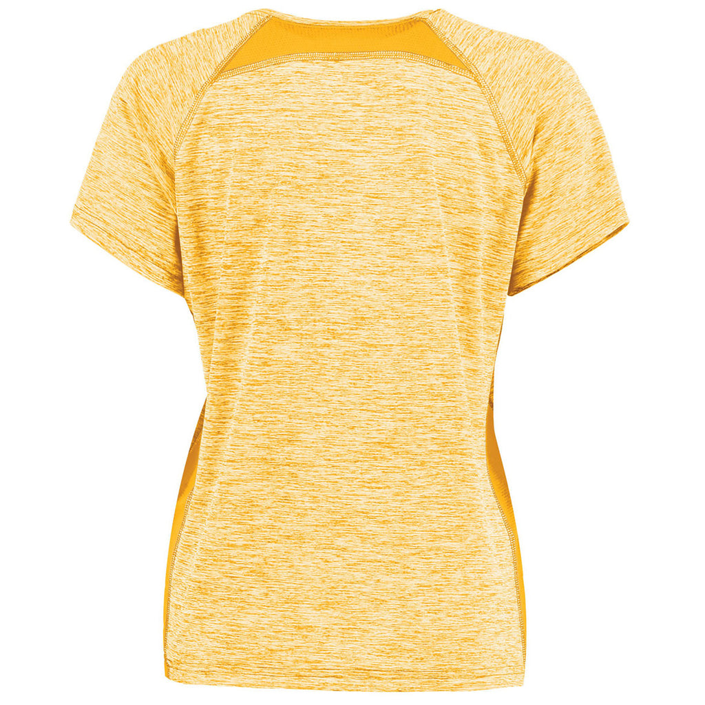 Holloway Women's Gold Heather Electrify Coolcore Tee