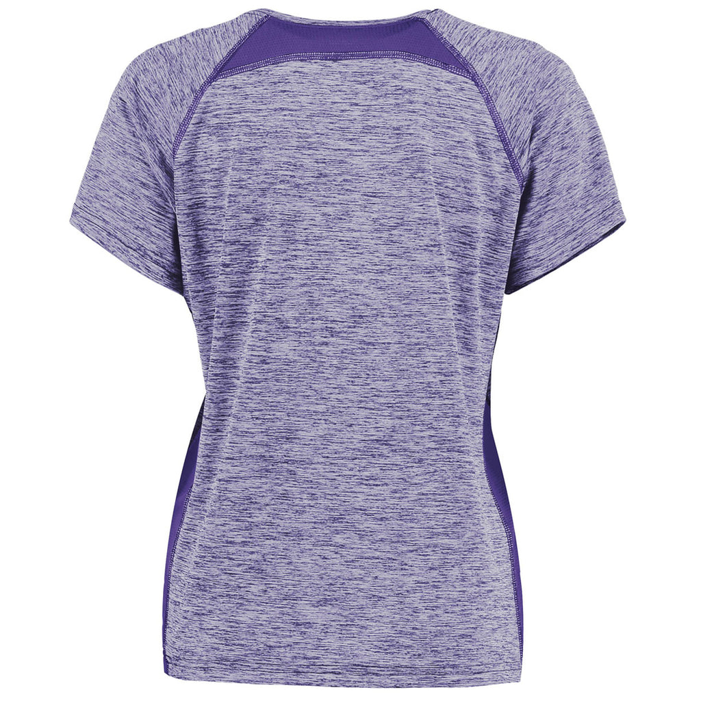 Holloway Women's Purple Heather Electrify Coolcore Tee