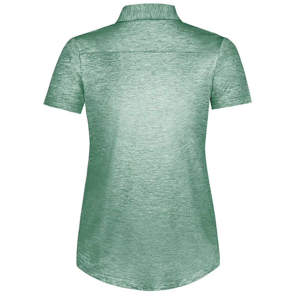 Holloway Women's Dark Green Heather Electrify Coolcore Polo