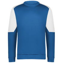 Holloway Men's Royal/White Momentum Team Fleece Crew