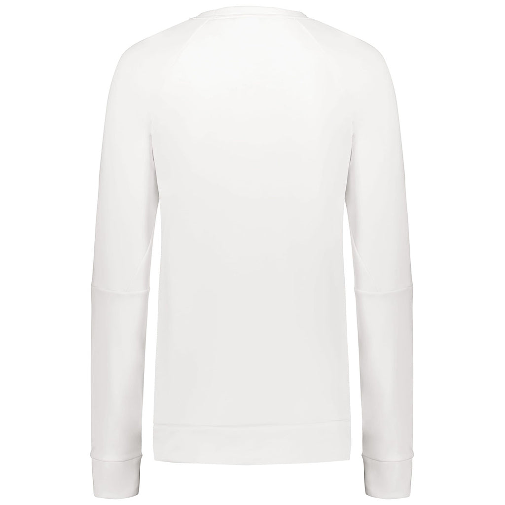 Holloway Women's White Momentum Team Fleece Crew