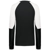 Holloway Women's Black/White Momentum Team Fleece Crew