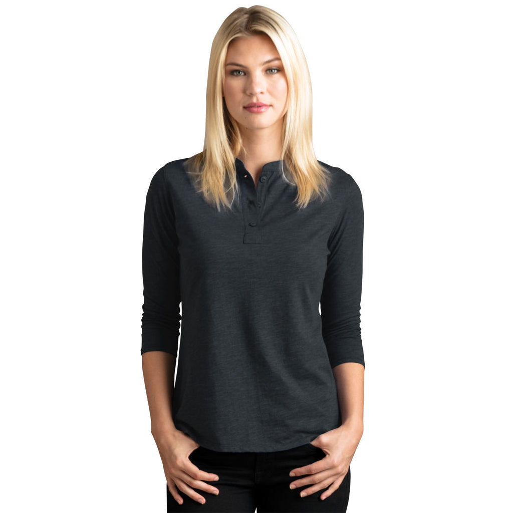 Vantage Women's Black Cambridge Henley