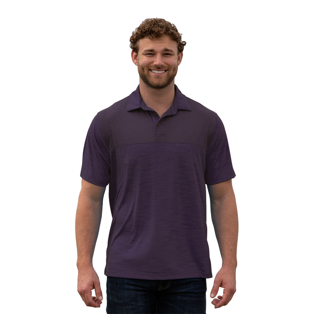 Vansport Men's Deep Purple Pro Horizon Polo