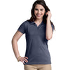 Charles River Women's Navy Heather Heathered Polo