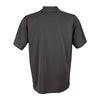 Vansport Men's Dark Grey Omega Solid Mesh Tech Polo