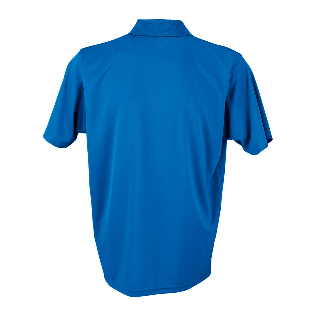 Vansport Men's Royal Omega Solid Mesh Tech Polo