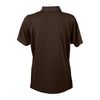 Vansport Women's Brown Omega Solid Mesh Tech Polo