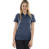 Charles River Women's Navy Space Dye Performance Polo