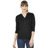 Charles River Women's Black Windsor Henley