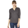 Charles River Women's Charcoal Windsor Henley