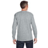 Jerzees Men's Athletic Heather 5.6 Oz Dri-Power Active Long-Sleeve T-Shirt