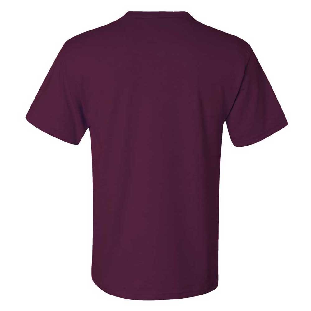 Jerzees Men's Maroon Dri-Power 50/50 T-Shirt with a Pocket