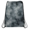 Leed's Black Tie Dyed Drawstring Bag