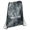 Leed's Black Tie Dyed Drawstring Bag