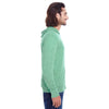 Threadfast Unisex Green Triblend Full-Zip Light Hoodie