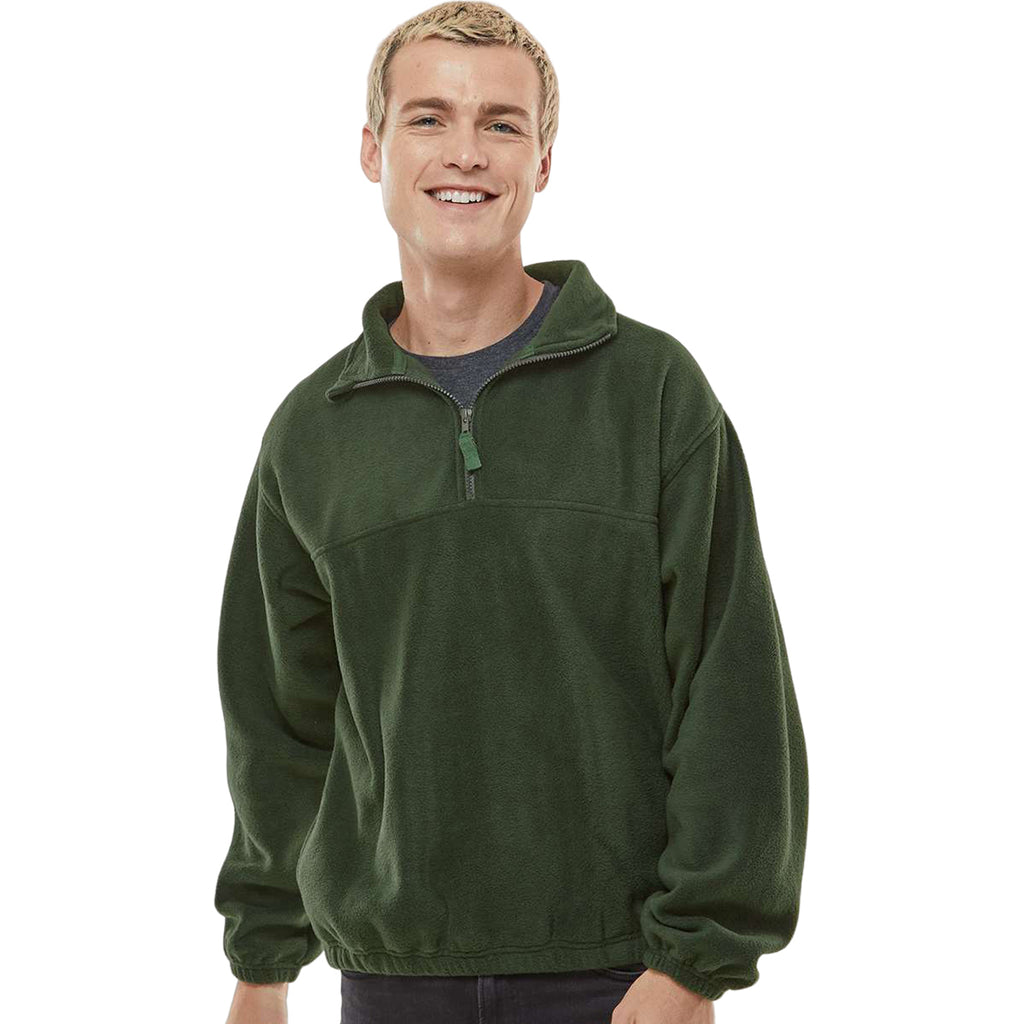 Burnside Men's Army Polar Fleece Quarter-Zip Pullover