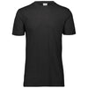 Augusta Sportswear Men's Black Heather Tri-Blend Tee