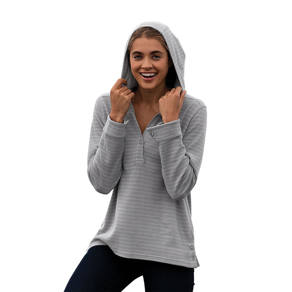 Vantage Women's Grey/White Baja Hoodie