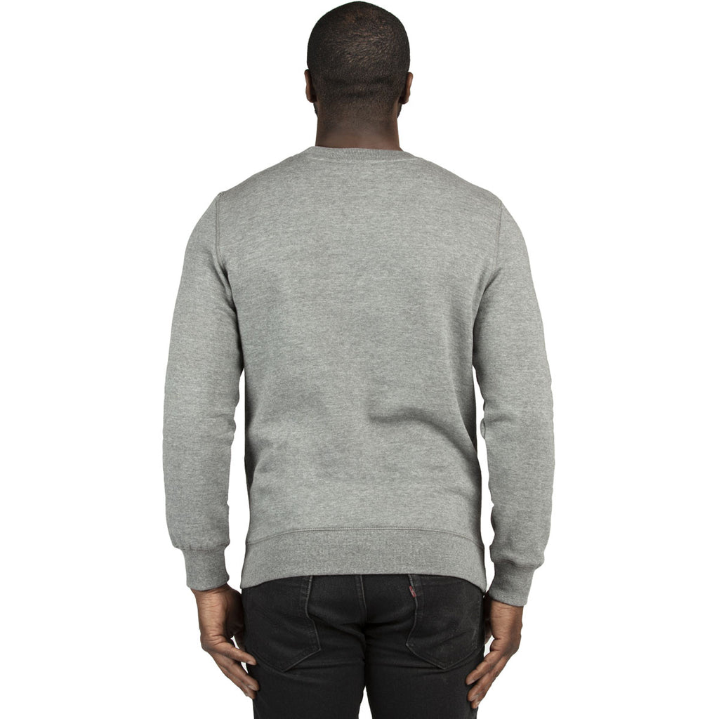 Threadfast Apparel Unisex Heather Grey Ultimate Crewneck Sweatshirt