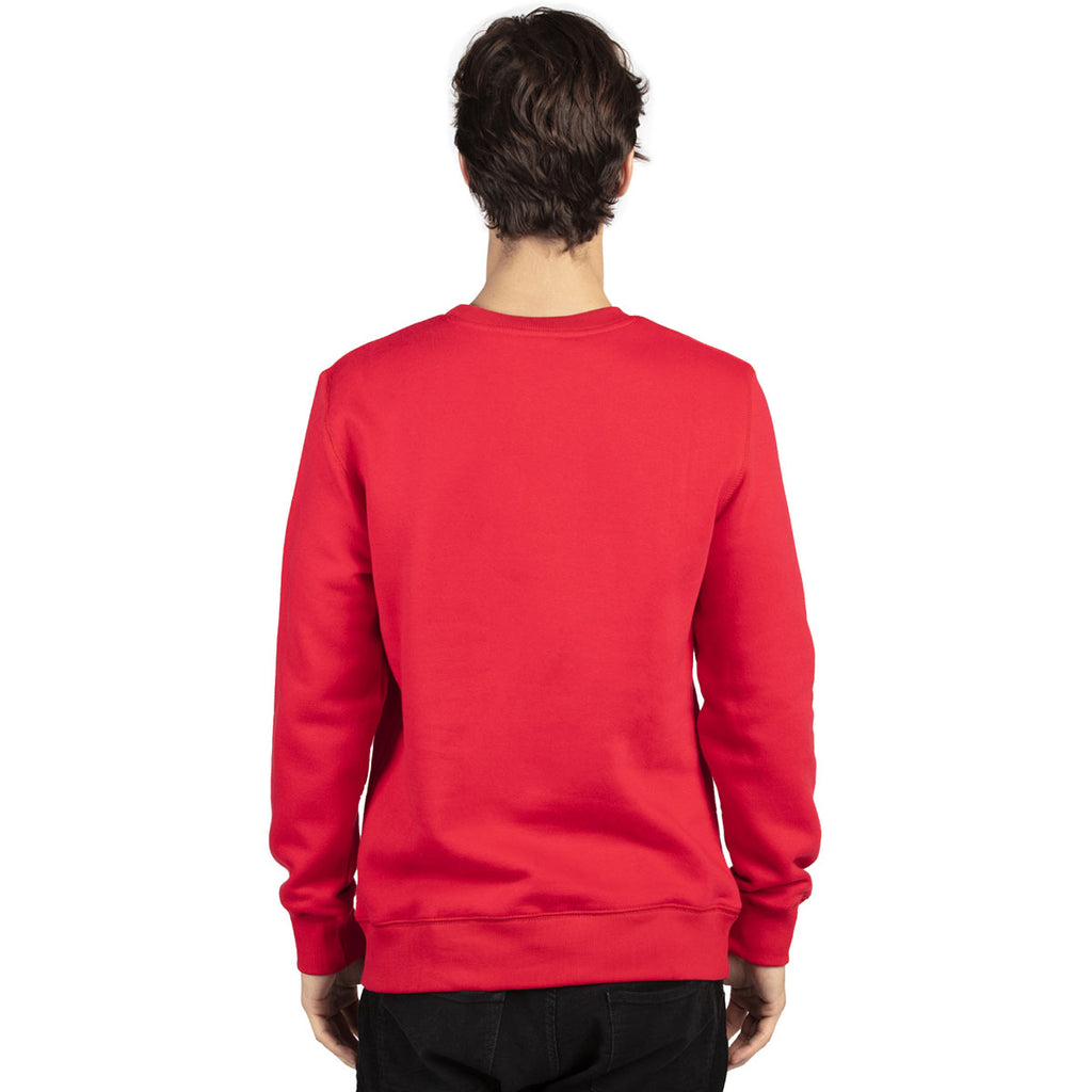 Threadfast Apparel Unisex Red Ultimate Crewneck Sweatshirt