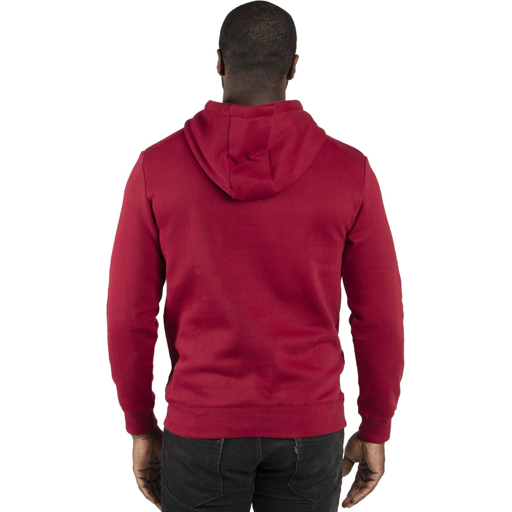 Threadfast Apparel Unisex Burgundy Ultimate Fleece Pullover Hooded Sweatshirt