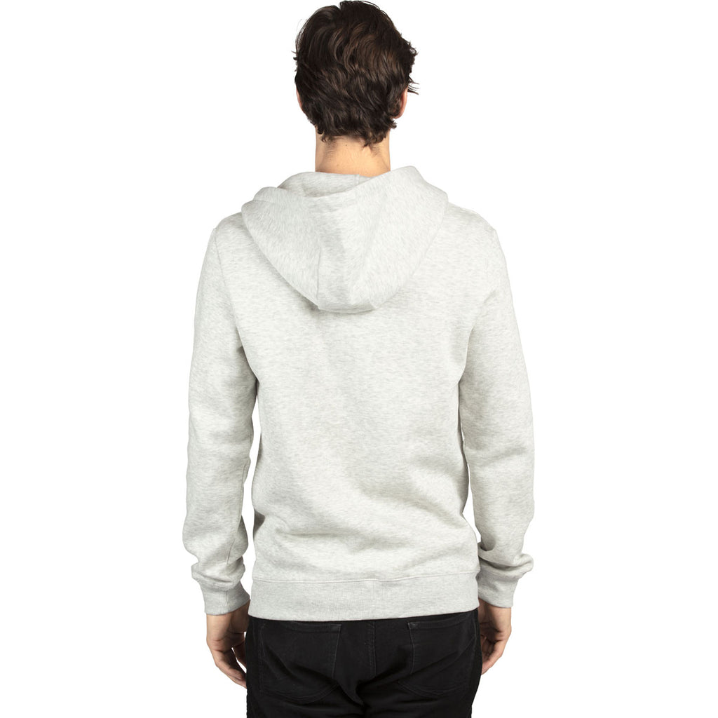 Threadfast Unisex Oatmeal Heather Ultimate Fleece Full-Zip Hooded Sweatshirt