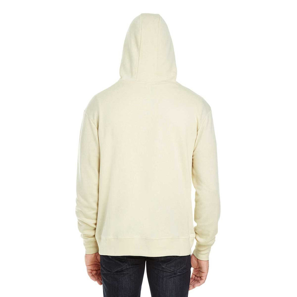 Threadfast Apparel Unisex Cream Triblend French Terry Full-Zip