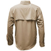 BAW Men's Khaki Long Sleve Fishing Shirt