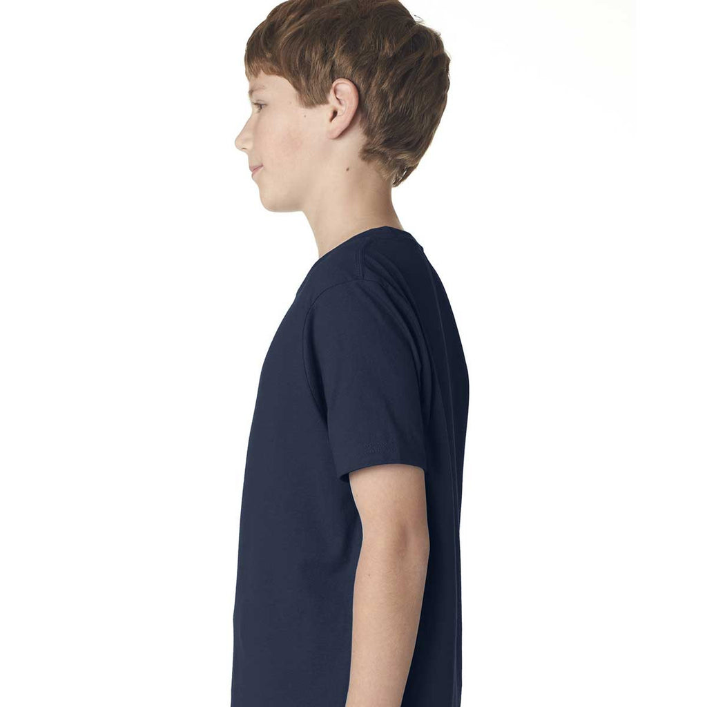 Next Level Boy's Midnight Navy Premium Short-Sleeve Crew Tee